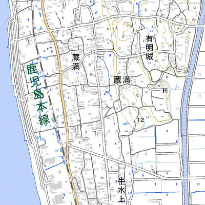 493033 荒尾（あらお Arao）, 地形図