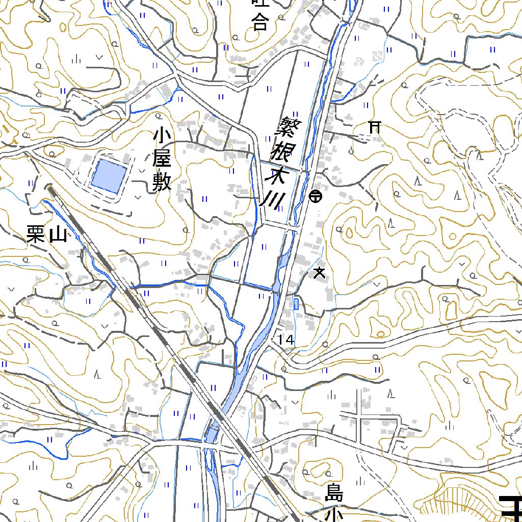 493034 玉名（たまな Tamana）, 地形図 Map by Pacific Spatial