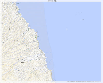 493041 多良（たら Tara）, 地形図