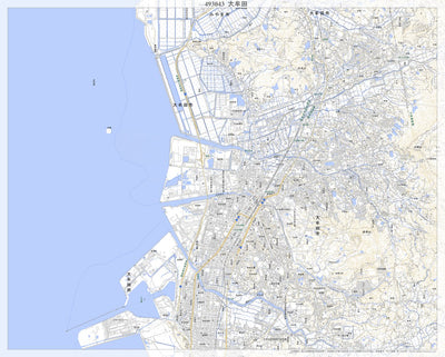 493043 大牟田（おおむた Omuta）, 地形図