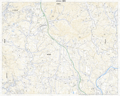 493044 関町（せきまち Sekimachi）, 地形図