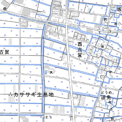 493062 佐賀南部（さがなんぶ Saganambu）, 地形図