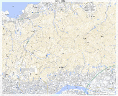 513531 淡輪（たんのわ Tannowa）, 地形図