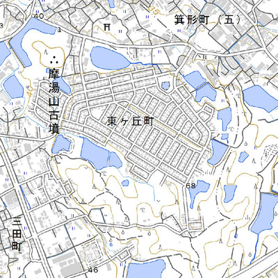513553 岸和田東部（きしわだとうぶ Kishiwadatobu）, 地形図