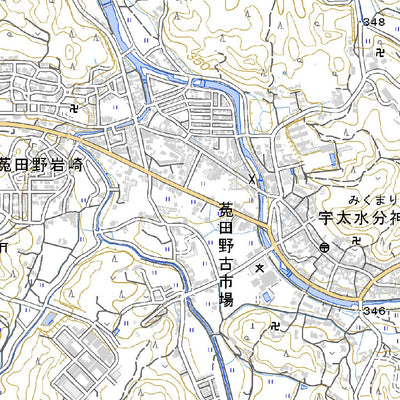 513557 古市場（ふるいちば Furuichiba）, 地形図