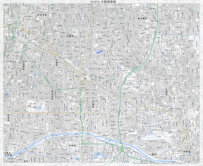 513574 大阪東南部（おおさかとうなんぶ Osakatonambu）, 地形図