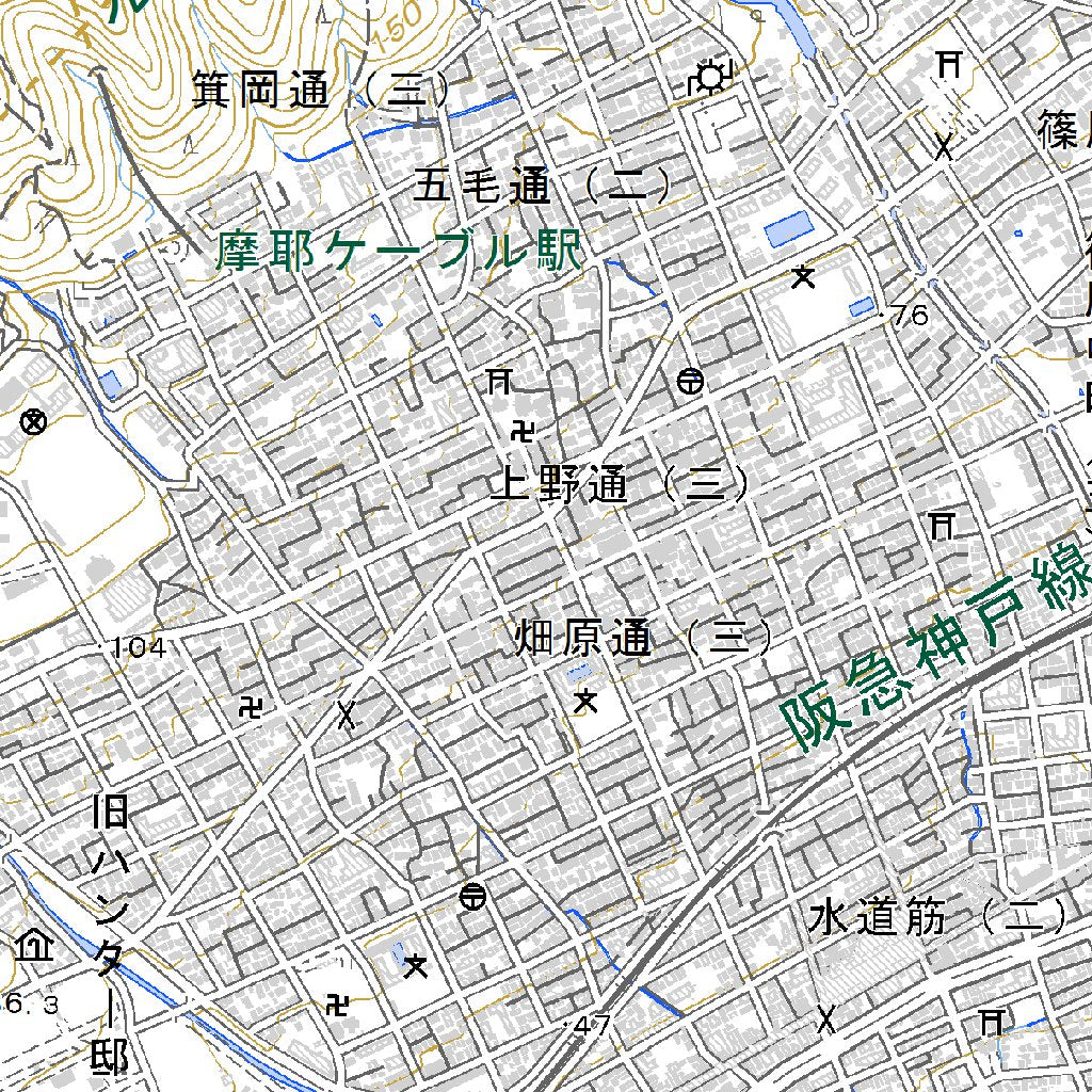 523501 神戸首部（こうべしゅぶ Kobeshubu）, 地形図 Map by Pacific 