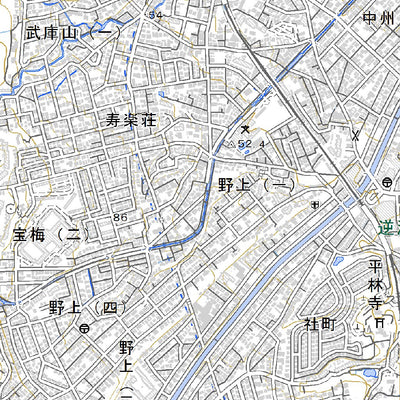 523512 宝塚（たからづか Takarazuka）, 地形図