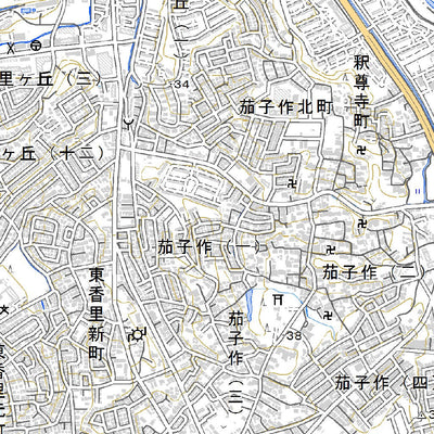 523515 枚方（ひらかた Hirakata）, 地形図