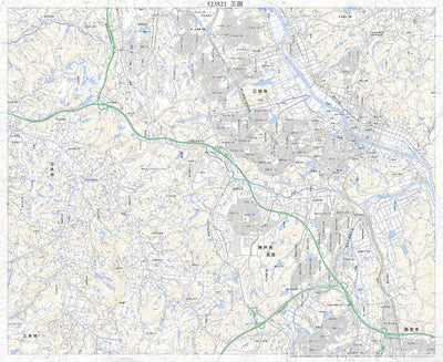 523521 三田（さんだ Sanda）, 地形図