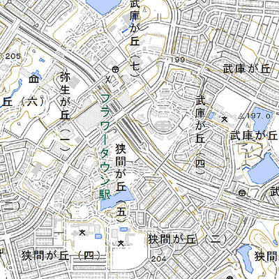 523521 三田（さんだ Sanda）, 地形図