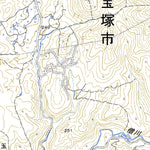 523522 武田尾（たけだお Takedao）, 地形図