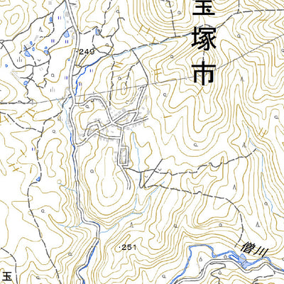 523522 武田尾（たけだお Takedao）, 地形図
