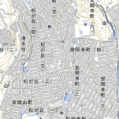 523524 高槻（たかつき Takatsuki）, 地形図