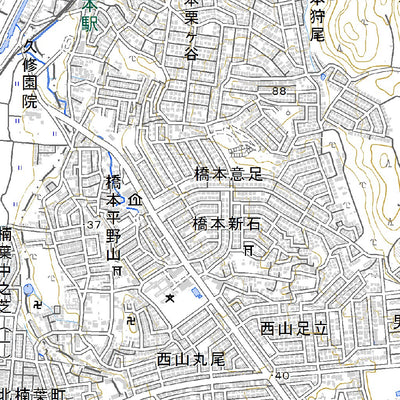 523525 淀（よど Yodo）, 地形図