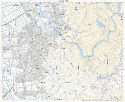 523526 宇治（うじ Uji）, 地形図