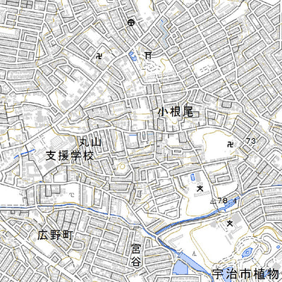 523526 宇治（うじ Uji）, 地形図