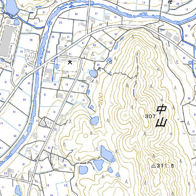 523531 藍本（あいもと Aimoto）, 地形図