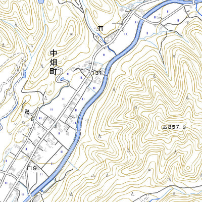 523540 谷川（たにかわ Tanikawa）, 地形図