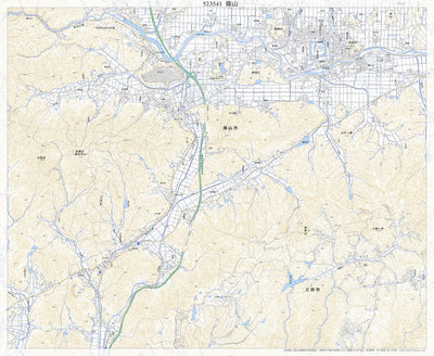 523541 篠山（ささやま Sasayama）, 地形図