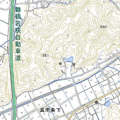 523541 篠山（ささやま Sasayama）, 地形図