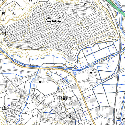 523541 篠山（ささやま Sasayama）, 地形図