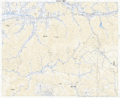 523542 福住（ふくすみ Fukusumi）, 地形図