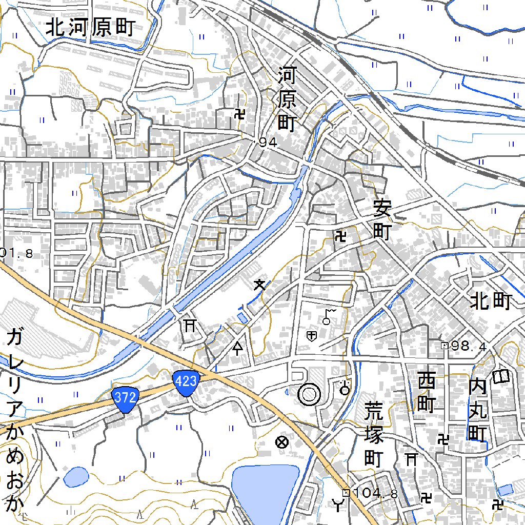 523544 亀岡（かめおか Kameoka）, 地形図 Map by Pacific Spatial 