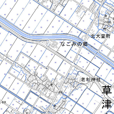 523547 草津（くさつ Kusatsu）, 地形図
