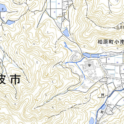 523550 柏原（かいばら Kaibara）, 地形図