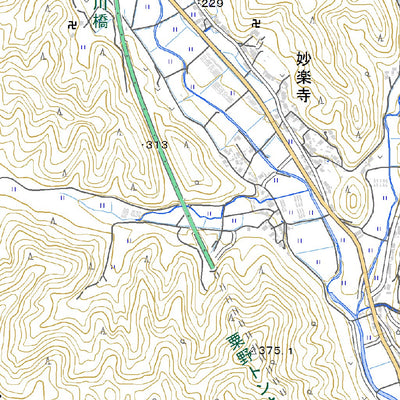 523562 菟原（うばら Ubara）, 地形図