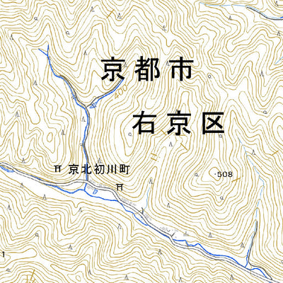 523565 上弓削（かみゆげ Kamiyuge）, 地形図