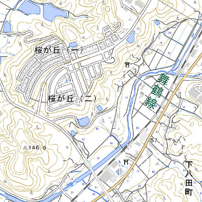 523572 綾部（あやべ Ayabe）, 地形図