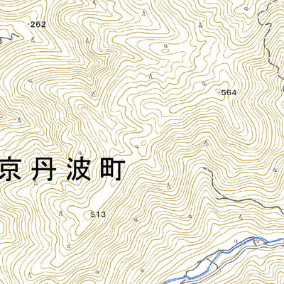 523573 和知（わち Wachi）, 地形図