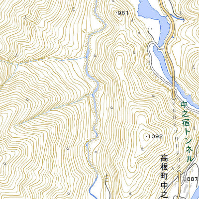 543703 朝日貯水池（あさひちょすいち Asahichosuichi）, 地形図