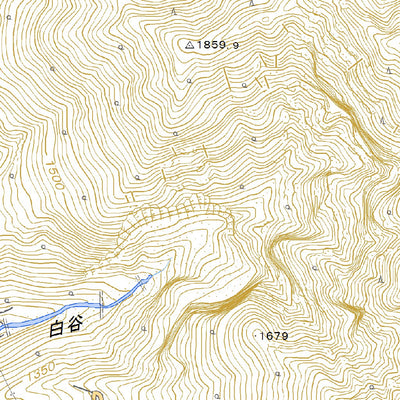 543724 焼岳（やけだけ Yakedake）, 地形図