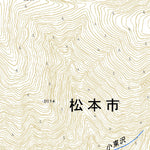 543725 上高地（かみこうち Kamikochi）, 地形図