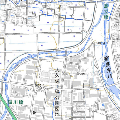 543727 松本（まつもと Matsumoto）, 地形図