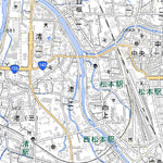 543727 松本（まつもと Matsumoto）, 地形図