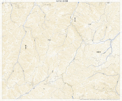 543740 白木峰（しろきみね Shirokimine）, 地形図