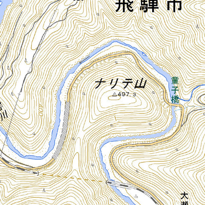 543741 打保（うつぼ Utsubo）, 地形図