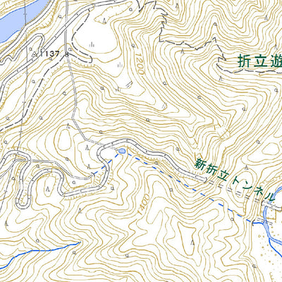 543753 有峰湖（ありみねこ Arimineko）, 地形図