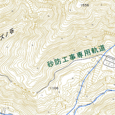 543764 立山（たてやま Tateyama）, 地形図