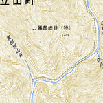 543775 十字峡（じゅうじきょう Jujikyo）, 地形図
