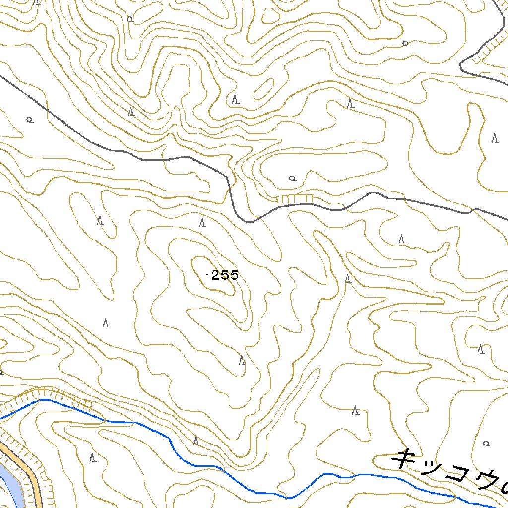 664127 白頭山（はくとうざん Hakutozan）, 地形図 Map by Pacific 