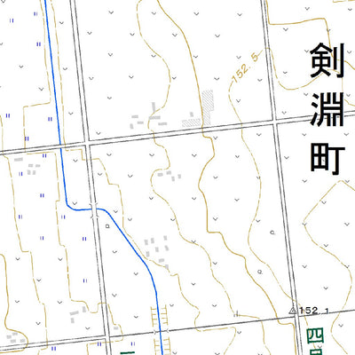 664212 剣淵（けんぶち Kembuchi）, 地形図