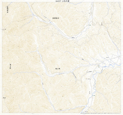 664227 上札久留（かみさっくる Kamisakkuru）, 地形図