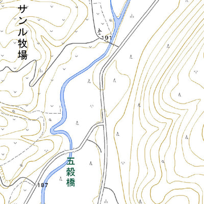 664245 サンル（さんる Sanru）, 地形図
