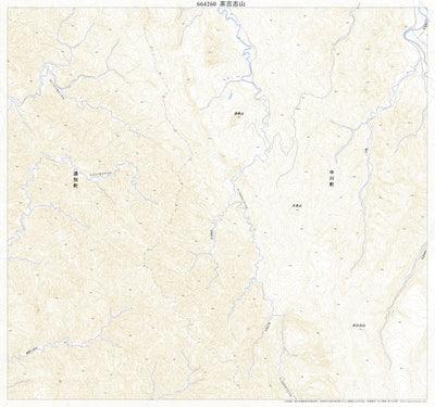 664260 茶古志山（ちゃこしやま Chakoshiyama）, 地形図