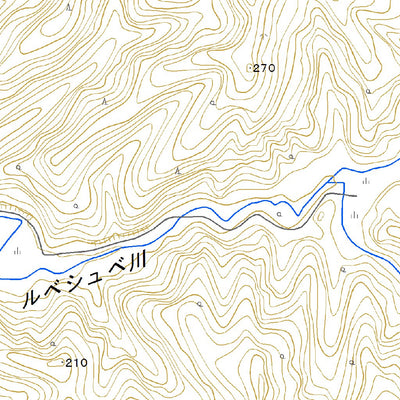 674107 天塩清川（てしおきよかわ Teshiokiyokawa）, 地形図